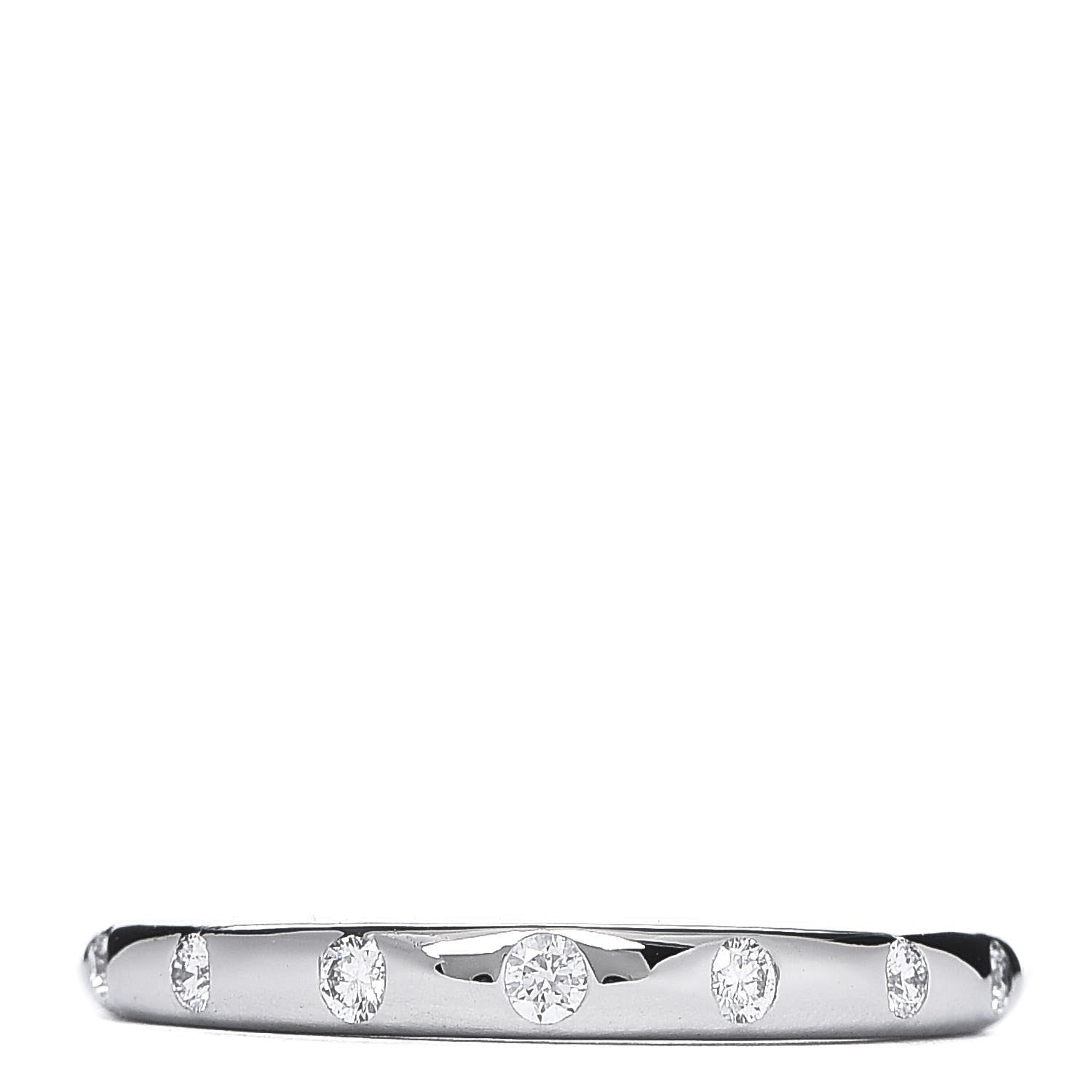 Bulgari Platinum Diamond Fedi Wedding Band Ring 48 4.5 1 of 4