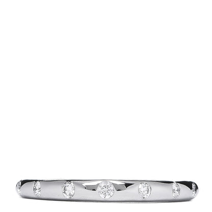 Bulgari Platinum Diamond Fedi Wedding Band Ring 48 4.5 1 of 4