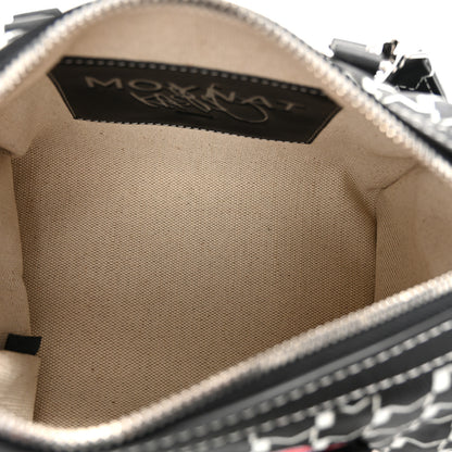 Moynat X KASING LUNG Calfskin Canvas M Labubu Boston Bag Black Multicolor 5 of 11