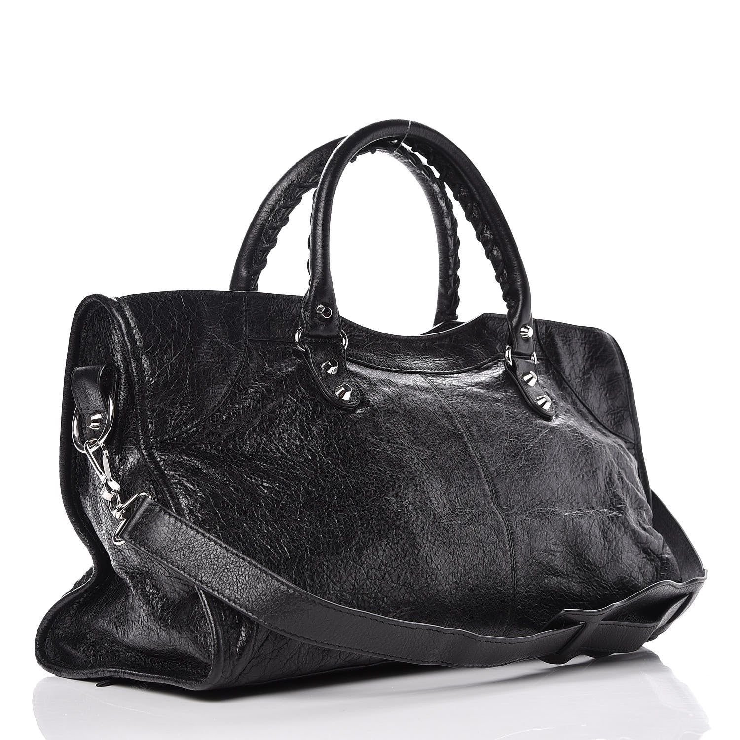 Balenciaga Agneau Classic Silver Hardware Part Time Black 4 of 10