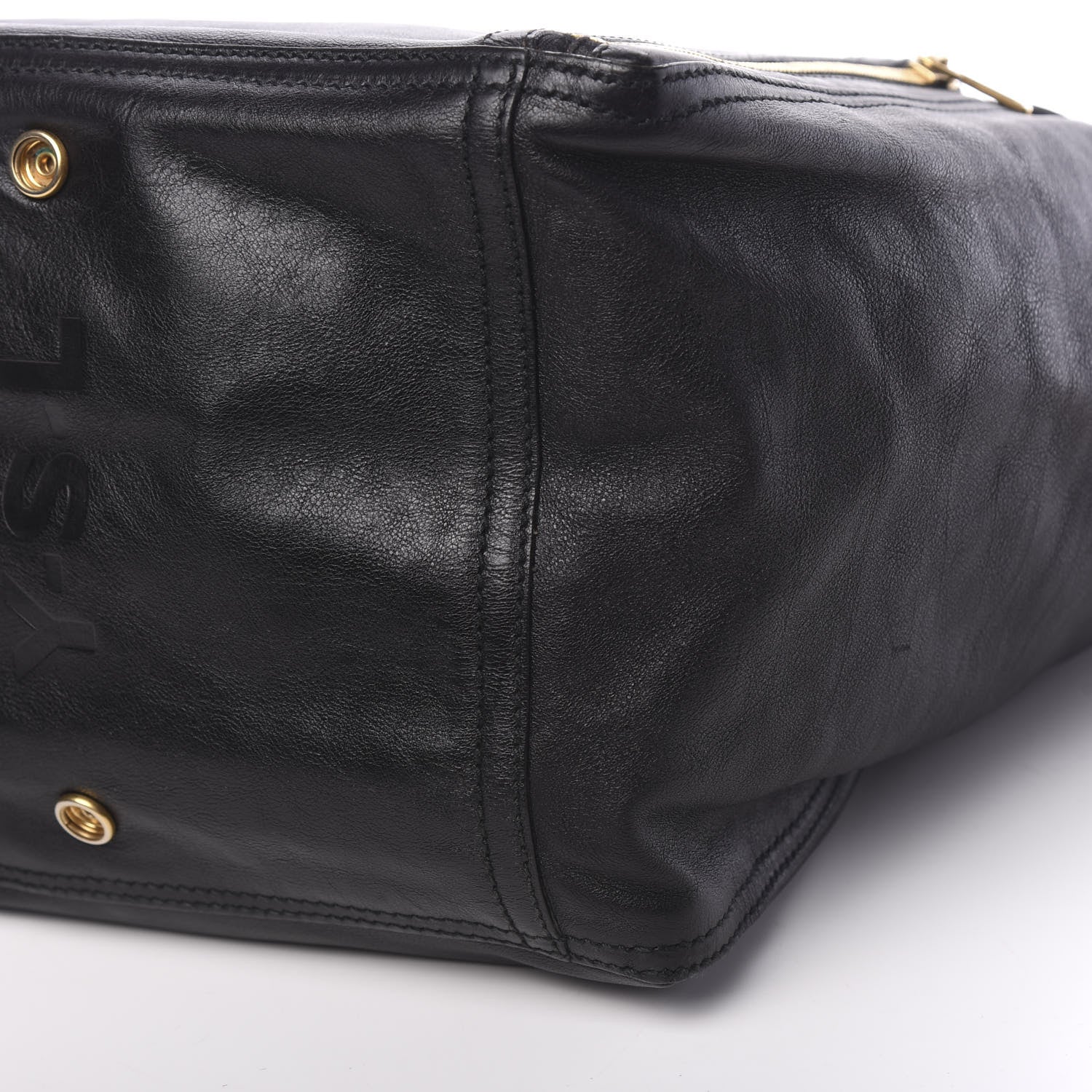 Saint Laurent Calfskin XL Downtown Tote Black 10 of 10