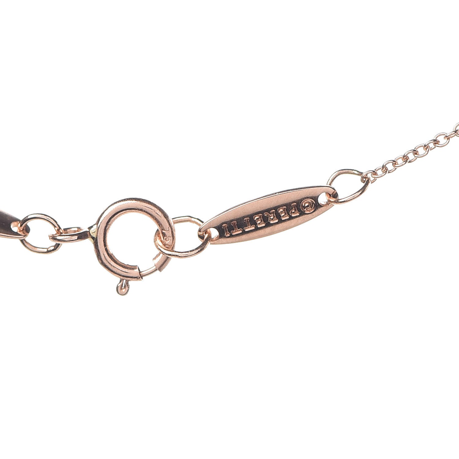 Tiffany 18K Rose Gold 7mm Elsa Peretti Open Heart Pendant Necklace 6 of 9