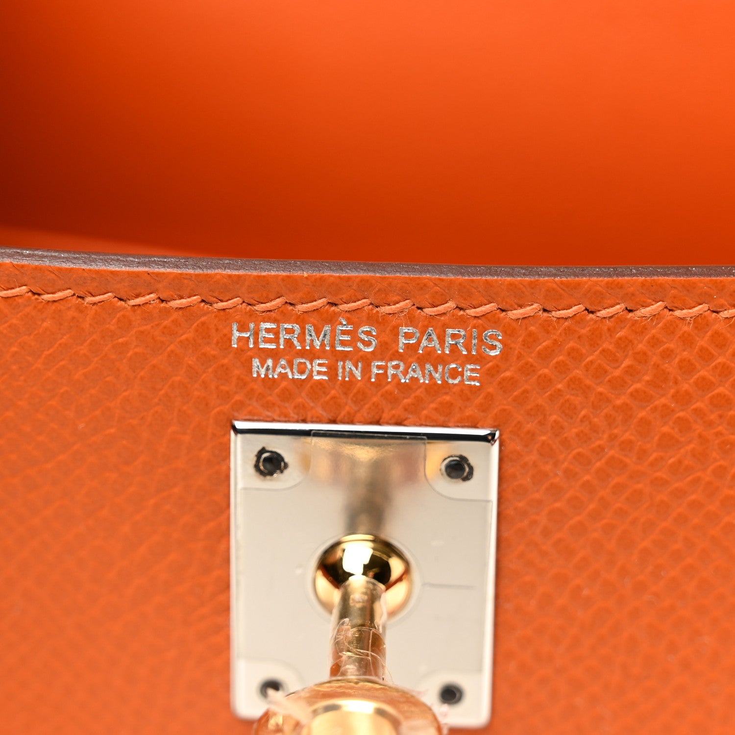 Hermes Epsom Mini Kelly Sellier 20 Orange 6 of 13