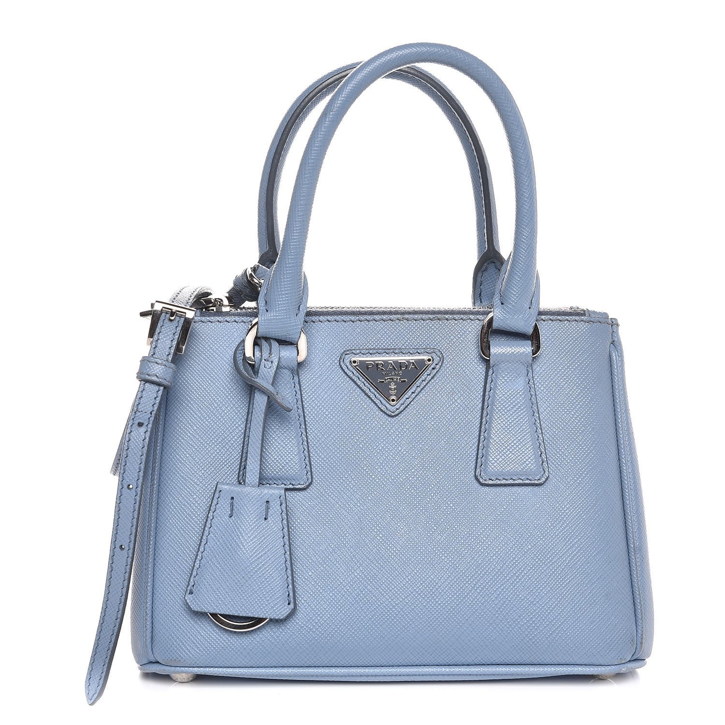 Saffiano Mini Galleria Double Zip Tote Astrale