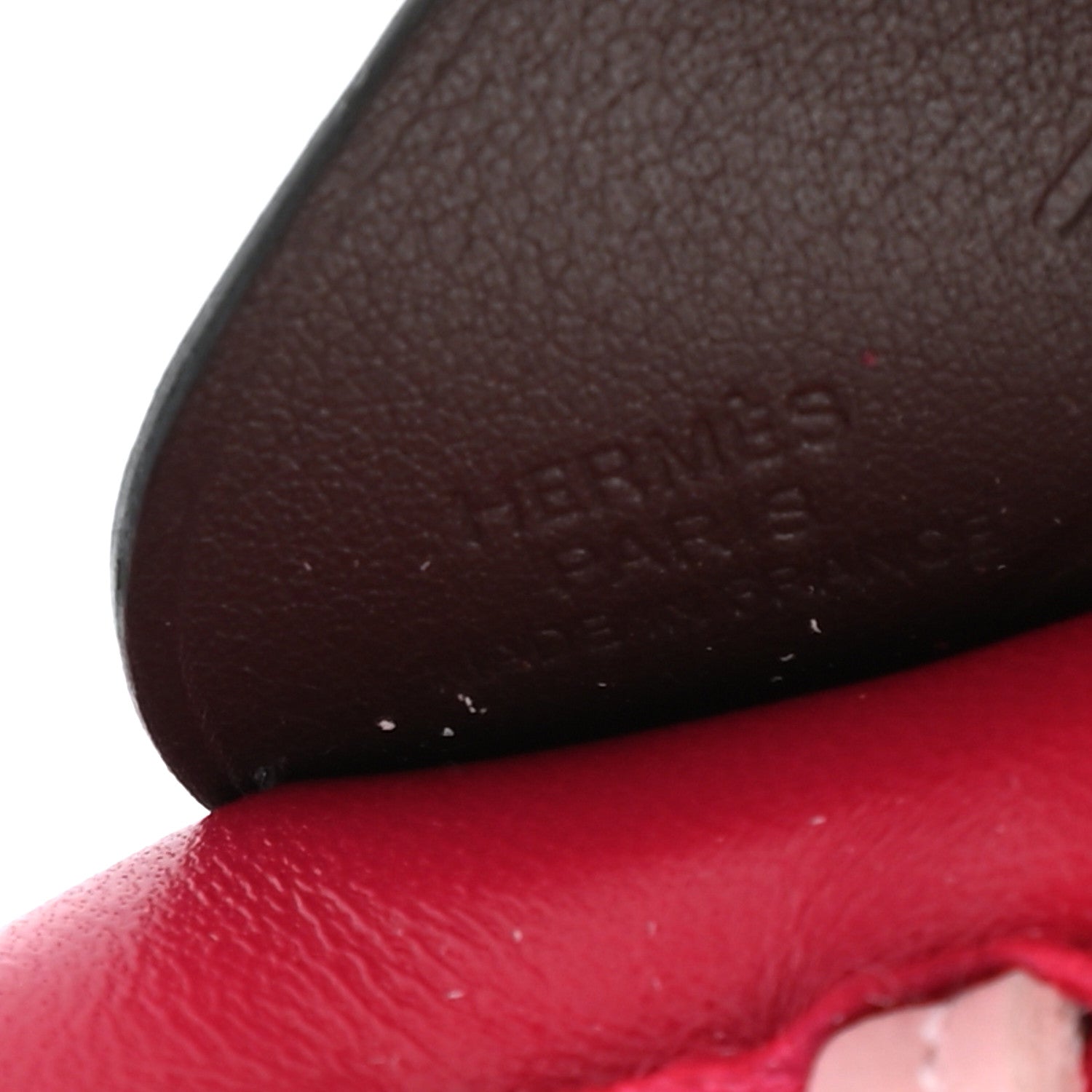 Hermes Milo Lambskin Grigri Rodeo Pegase Horse Bag Charm PM Framboise Rose Sakura Rouge Sellier 4 of 4