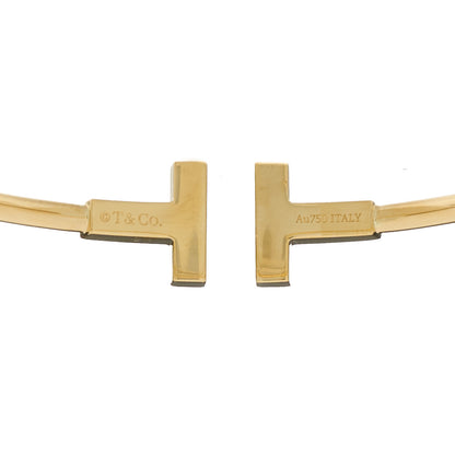 Tiffany 18K Yellow Gold Black Onyx T Wire Bracelet 3 of 3