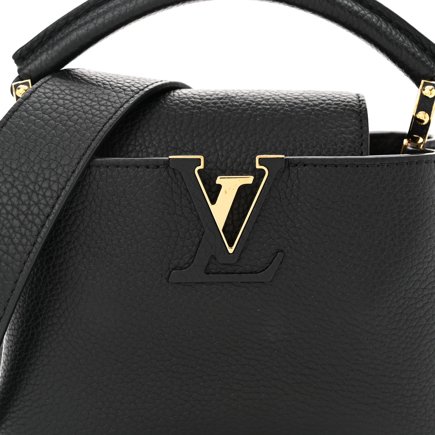 Louis Vuitton Taurillon Mini Capucines Black 7 of 9