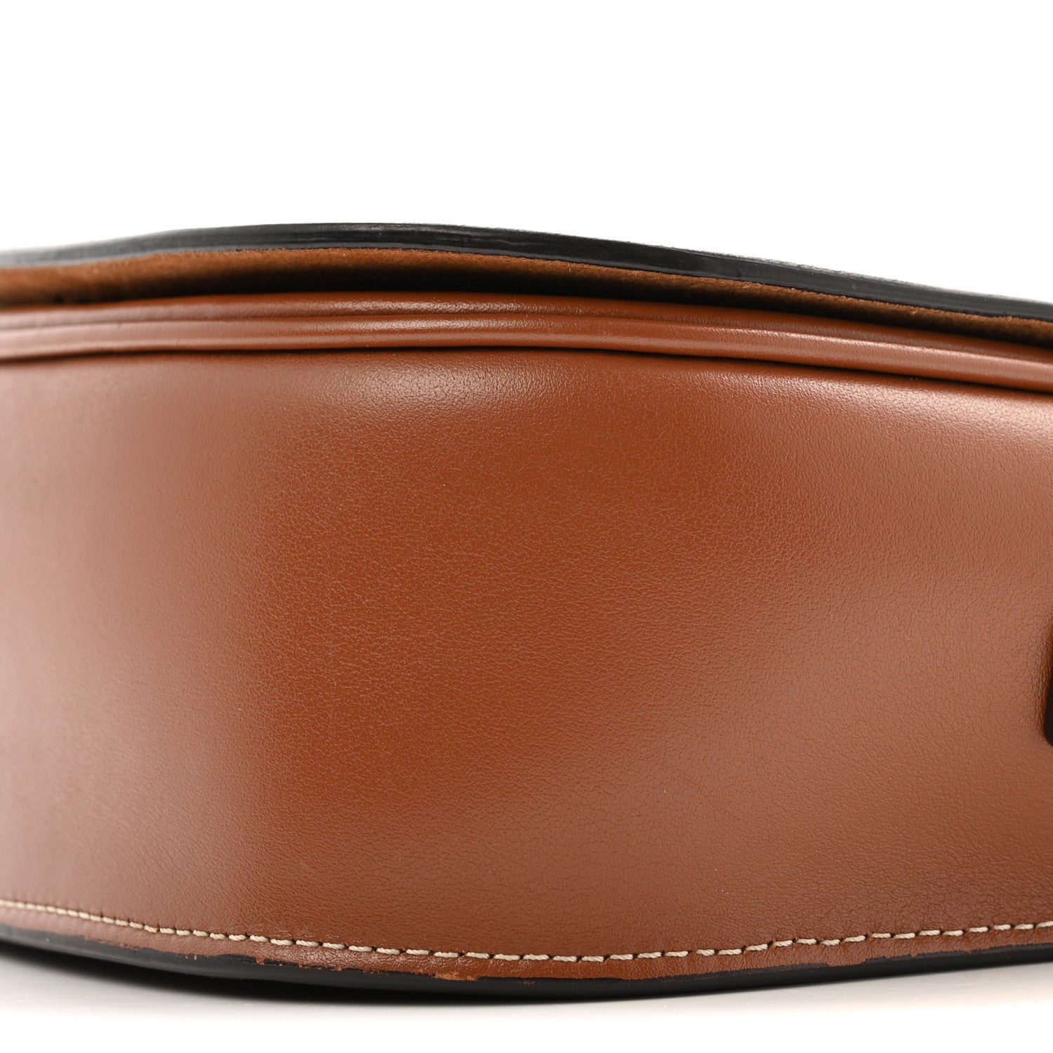 Celine Smooth Calfskin Cuir Triomphe Folco Crossbody Bag Tan 10 of 13