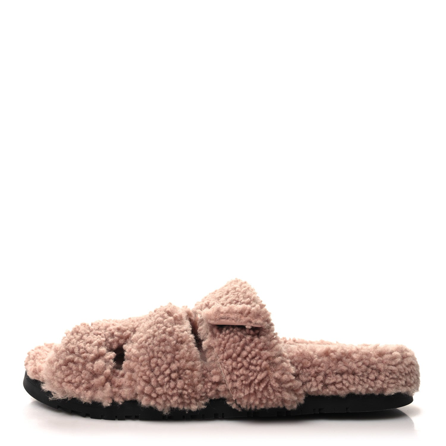 Hermes Woolskin Womens Chypre Sandals 41 Sandalwood 1 of 8