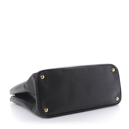 Prada Saffiano Medium Galleria Double Zip Tote Black 4 of 9