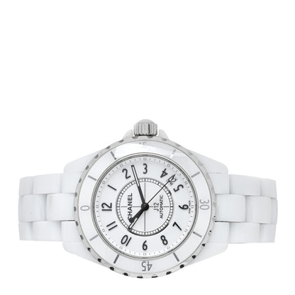 Chanel Stainless Steel Ceramic 38mm J12 Automatic Watch White 2 of 4