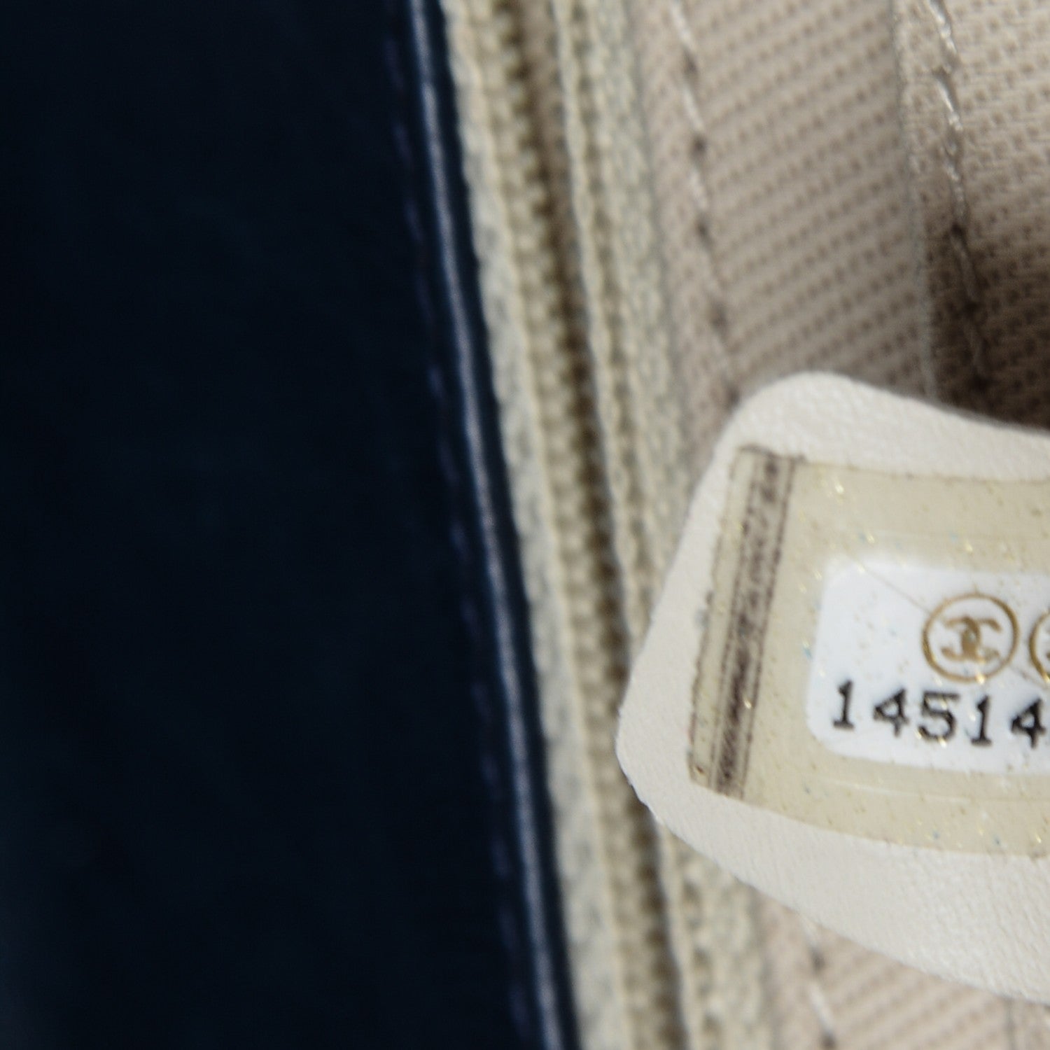 Chanel Vinyl Quilted In The Business Flap Navy Blue 7 of 13
