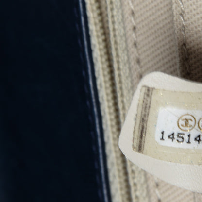 Chanel Vinyl Quilted In The Business Flap Navy Blue 7 of 13