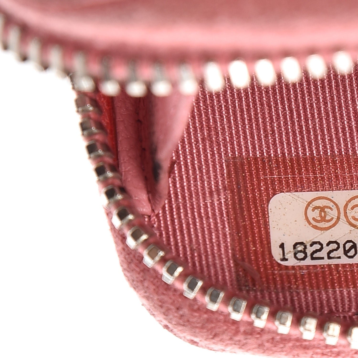 Chanel Lambskin Quilted Zip Around Coin Purse Wallet Pink 7 of 14