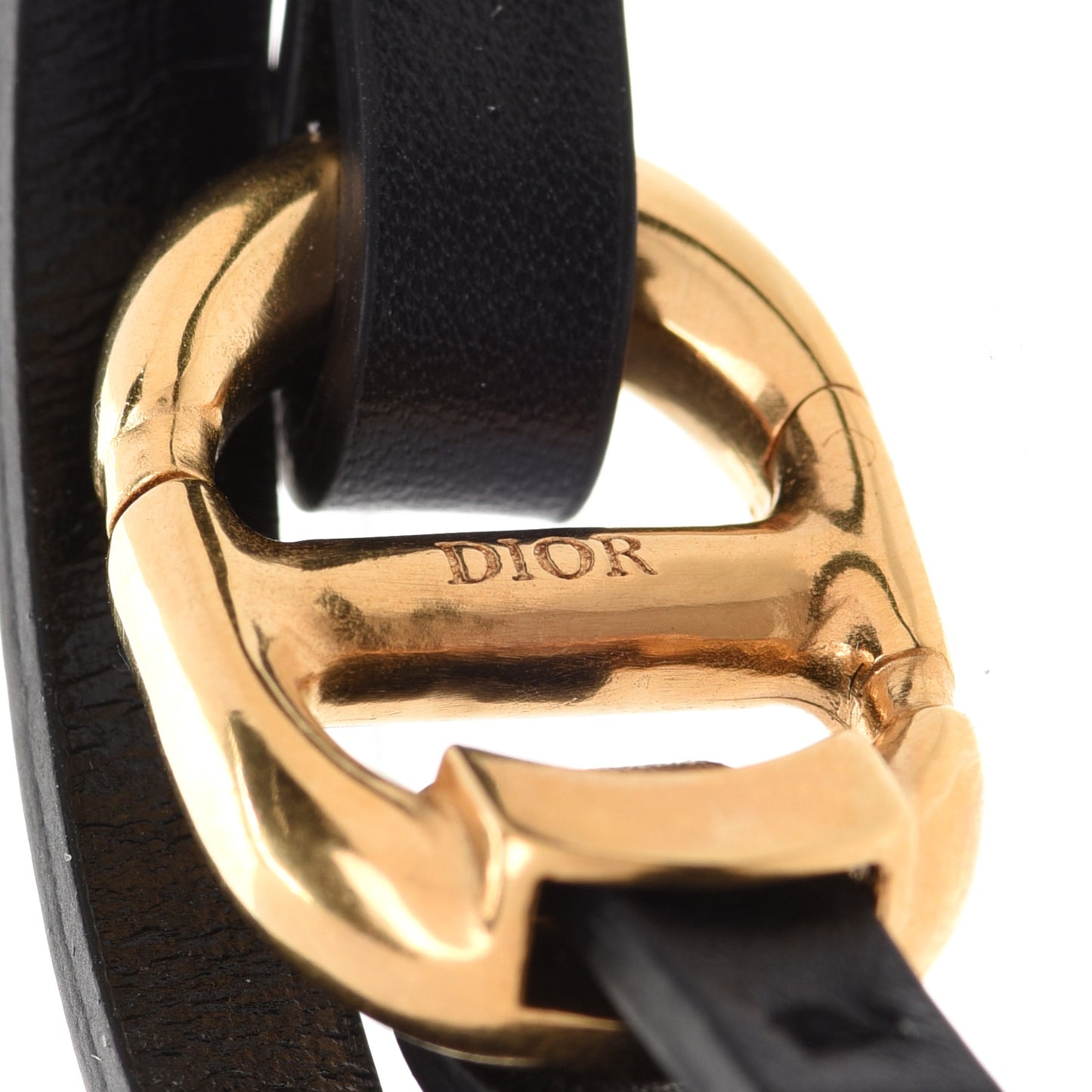 Calfskin CD Bracelet S Black
