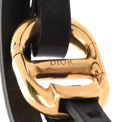 Christian Dior Calfskin CD Bracelet S Black 5 of 6