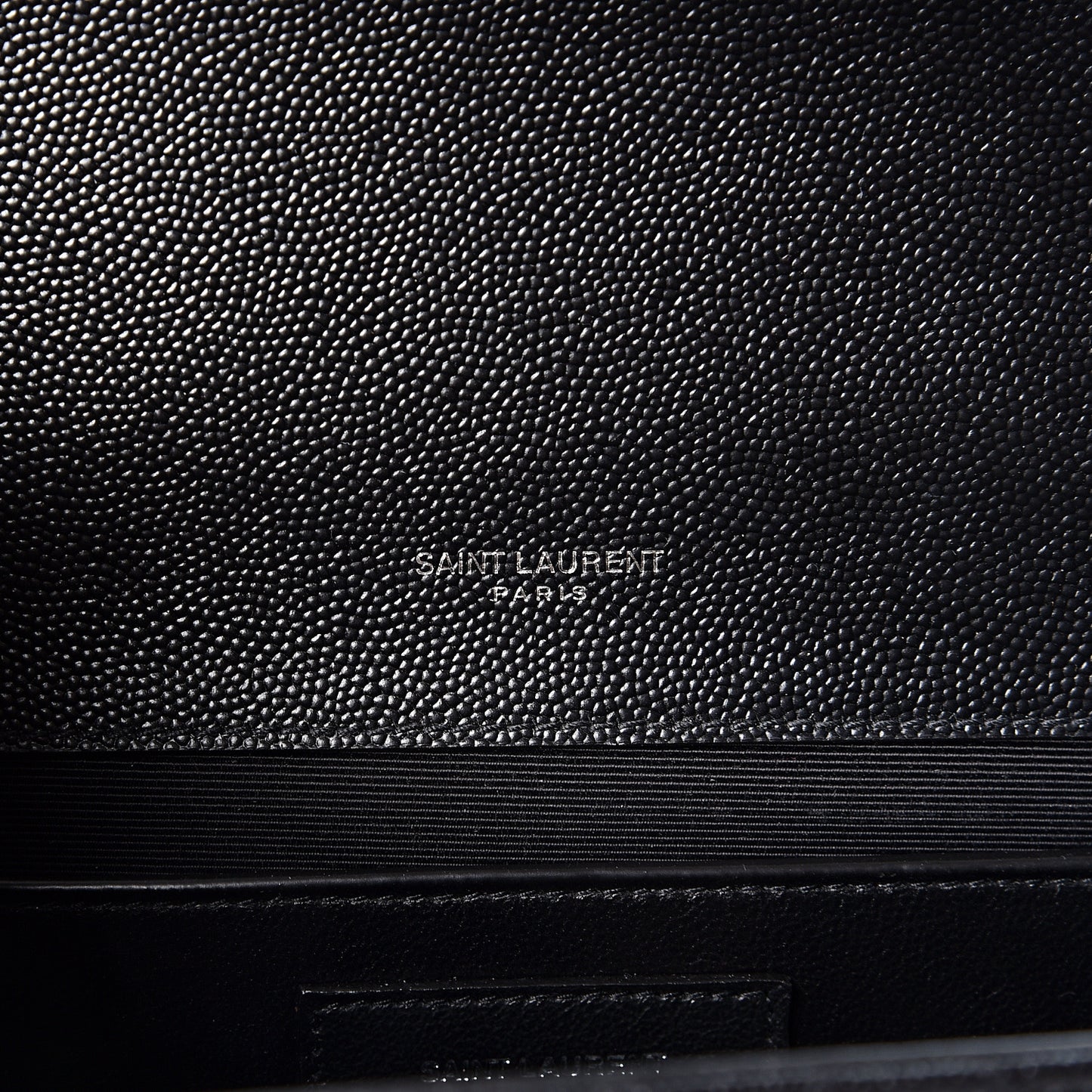 Grain De Poudre Textured Mixed Matelasse Triquilt Medium Monogram Satchel Black