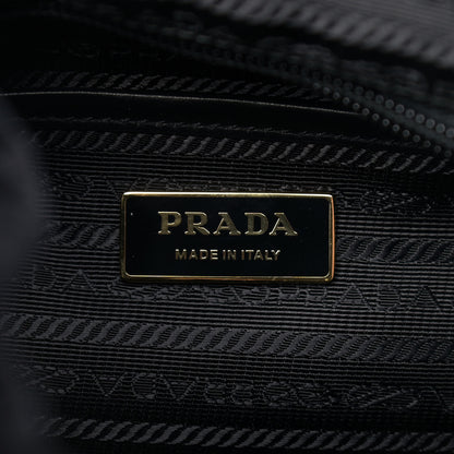 Prada Velluto Velvet Impunture Corsaire Backpack Black 6 of 10