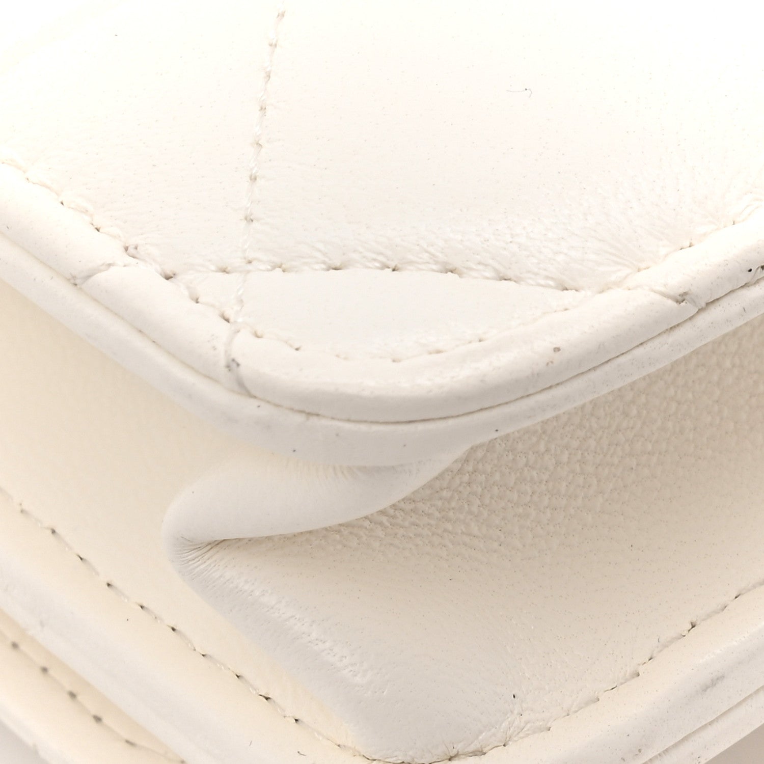 Chanel Lambskin Plexiglass Quilted Coco Love Wallet On Chain WOC White 13 of 13