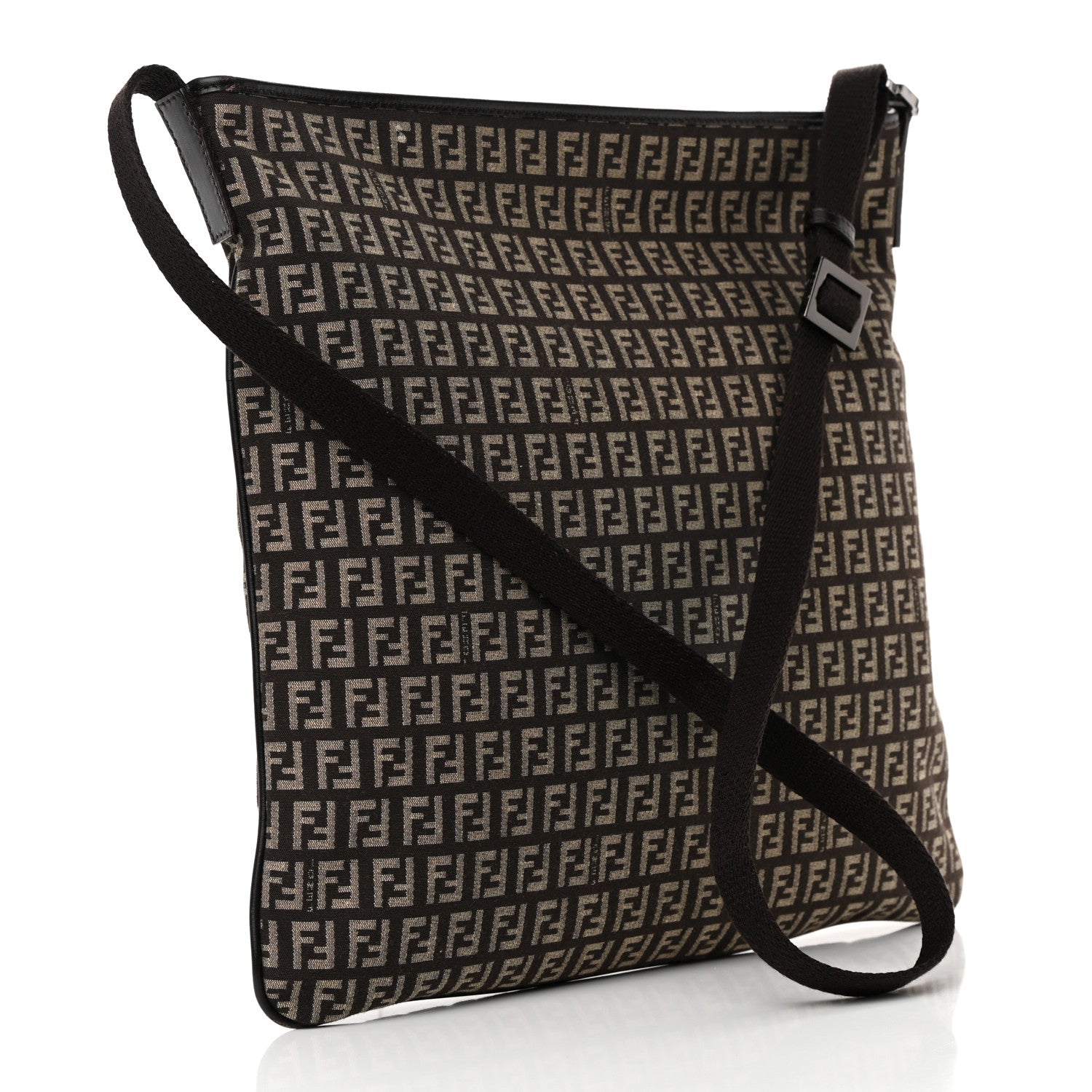 Fendi Zucchino Crossbody Bag Tobacco Brown 3 of 10
