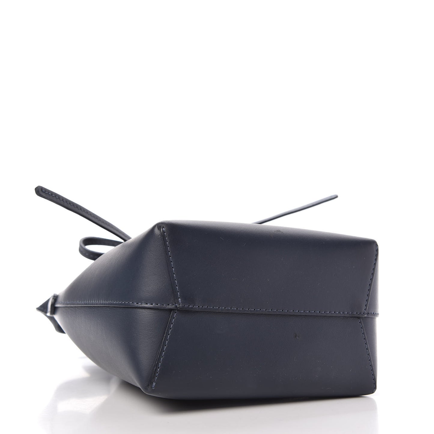 Calfskin Mini Bucket Bag Blu