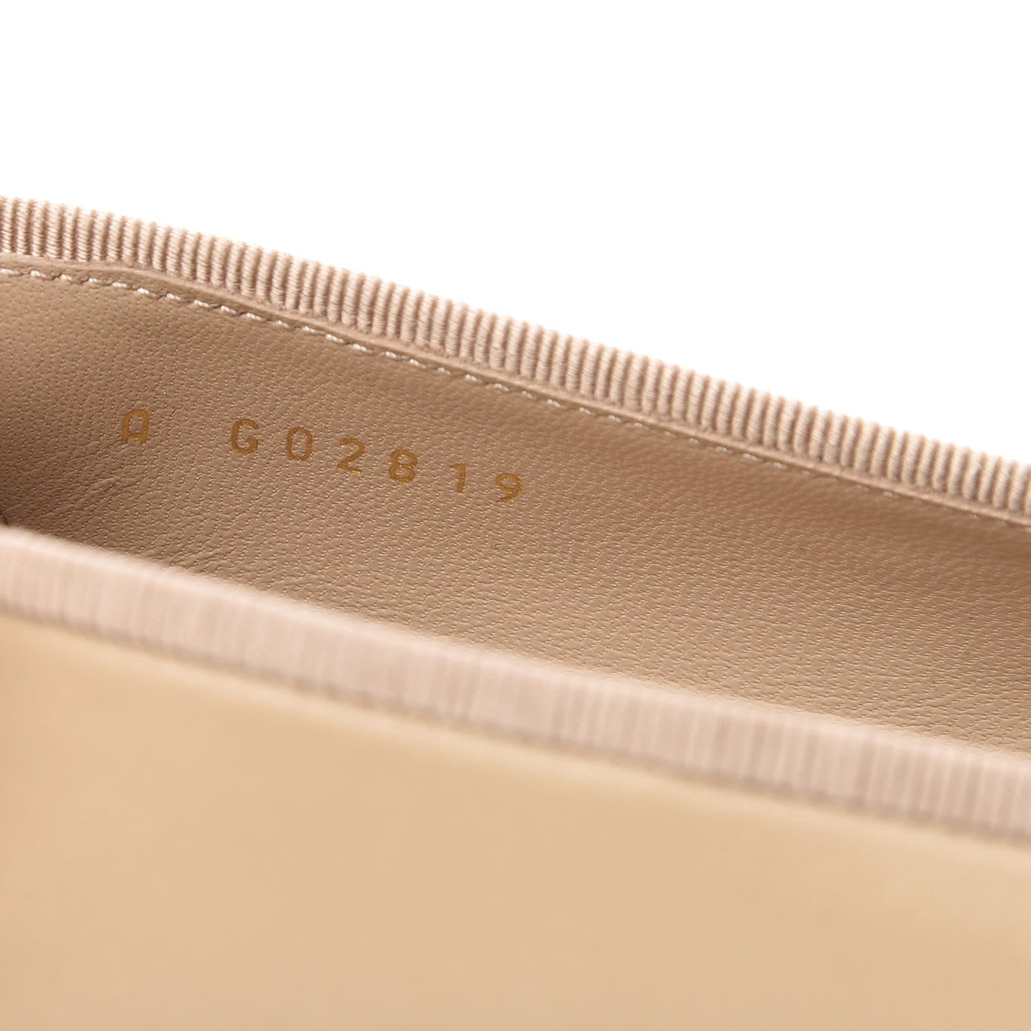 Chanel Lambskin Cap Toe CC Ballerina Flats 36.5 Beige 7 of 8
