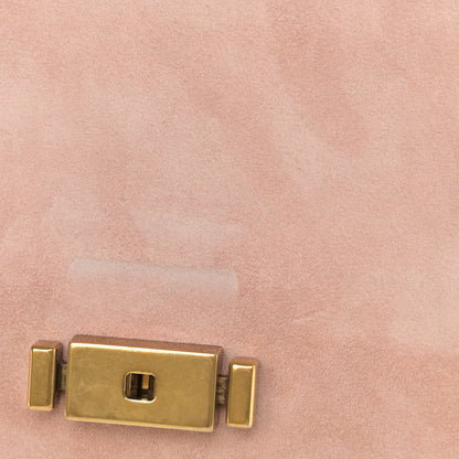 Saint Laurent Smooth Calfskin Suede Medium Bellechasse Bag Marble Pink 12 of 13