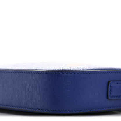 Gucci New Shanghai Calfskin Interlocking G Logo Camera Crossbody Bag Cobalt Blue Orange 10 of 10