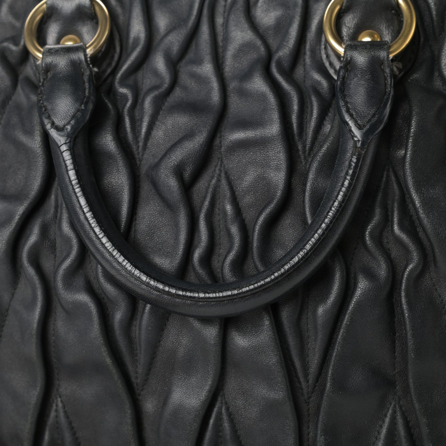 Nappa Matelasse Tote Black