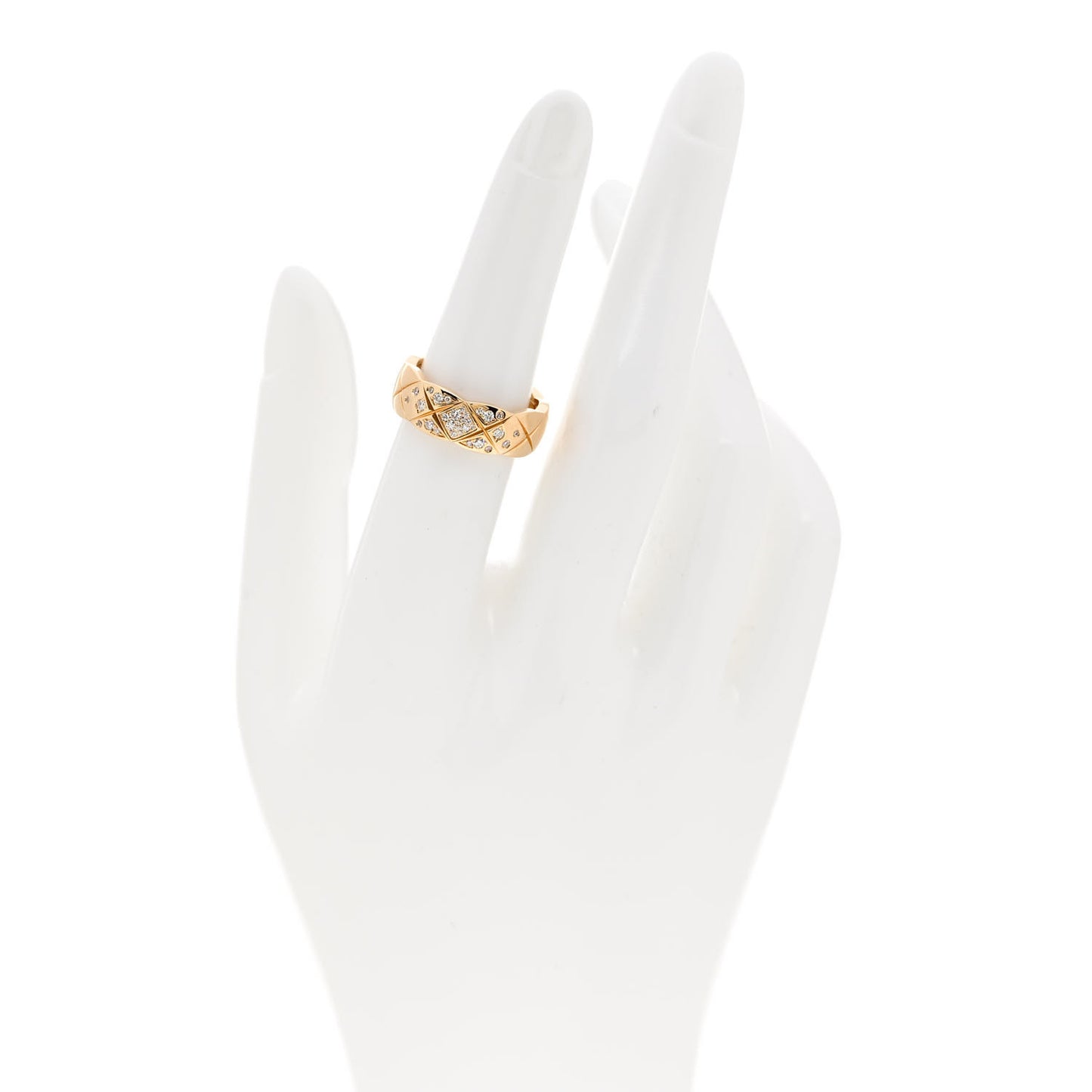 18K Yellow Gold Diamond Small Coco Crush Ring 52 6
