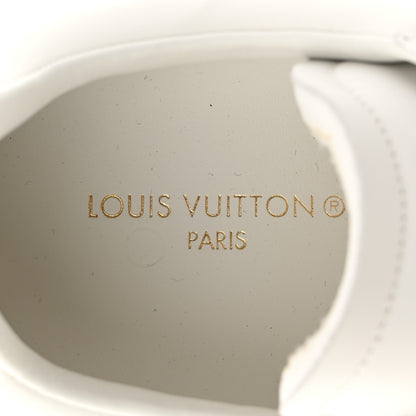 Louis Vuitton Calfskin Mens Luxembourg Samothrace Sneakers 8.5 White Yellow Green 7 of 10
