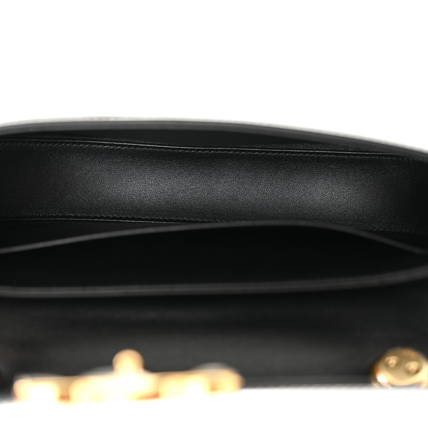 Celine Patent Calfskin Talulah Besace Chain Shoulder Bag Black 5 of 11