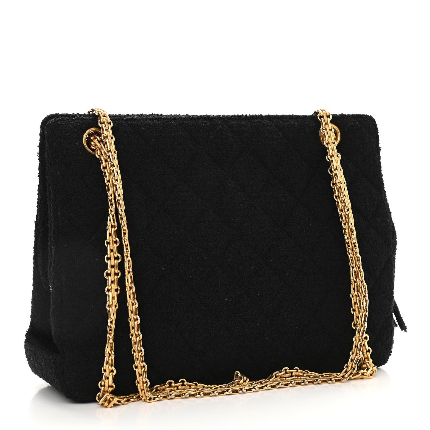 Jersey Quilted Shopping Tote Black
