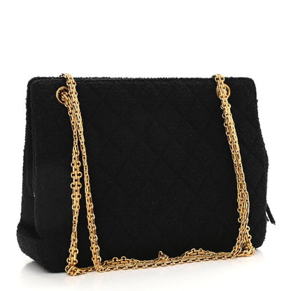 Chanel Jersey Quilted Shopping Tote Black 3 of 13