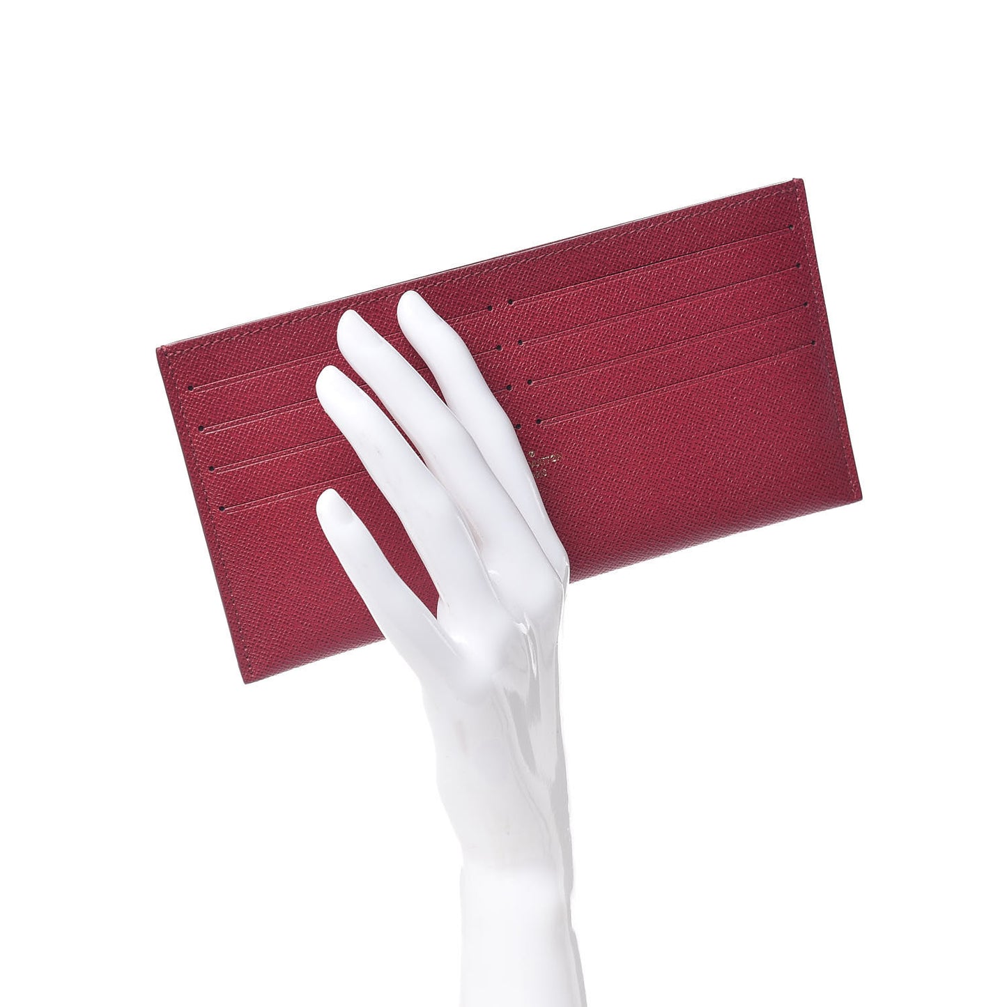 Calfskin Felicie Card Holder Insert Fuchsia