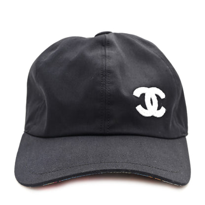 Chanel Cotton Sequin CC Cap Hat Black 3 of 8