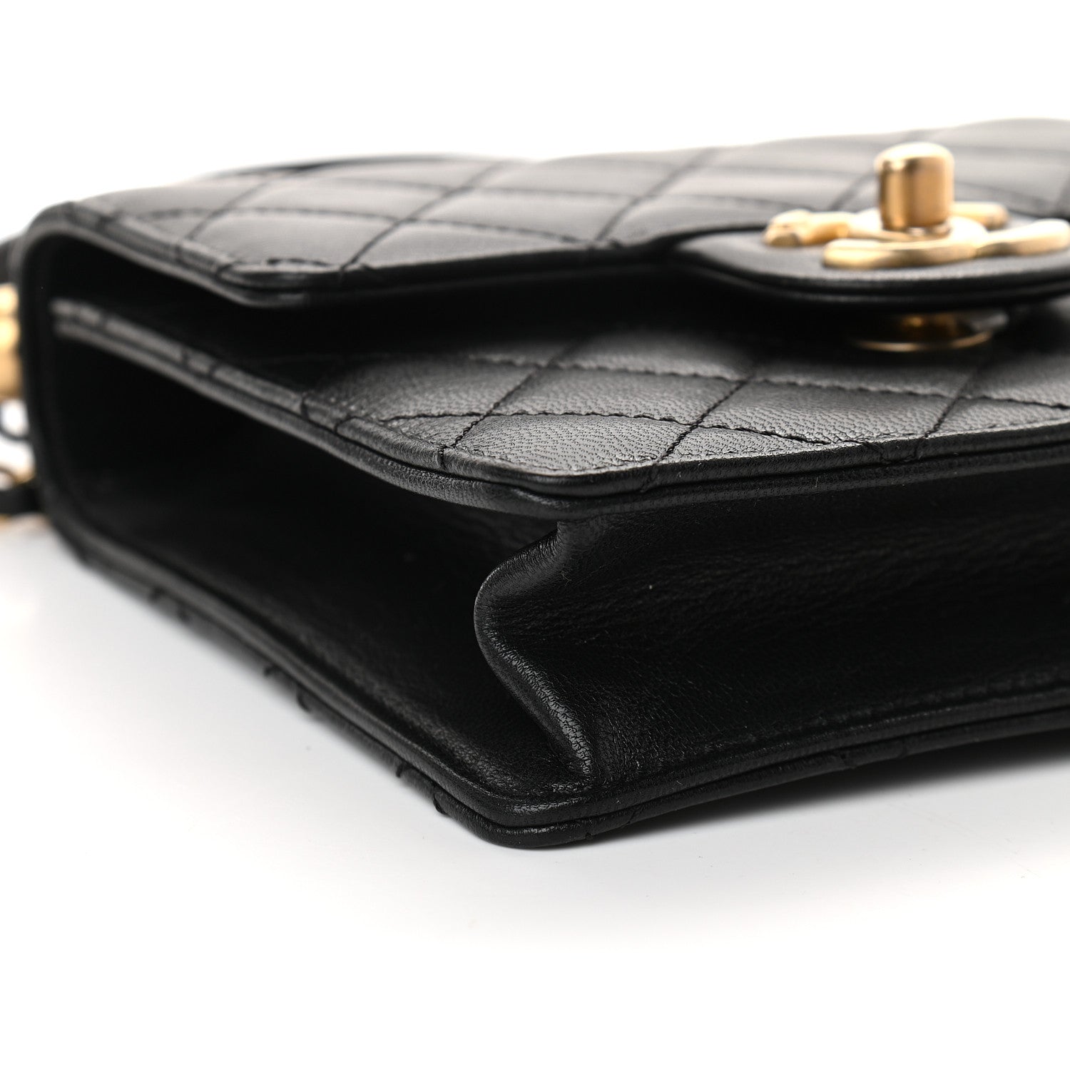 Chanel Goatskin Quilted Chic Pearls Flap Black 8 of 9