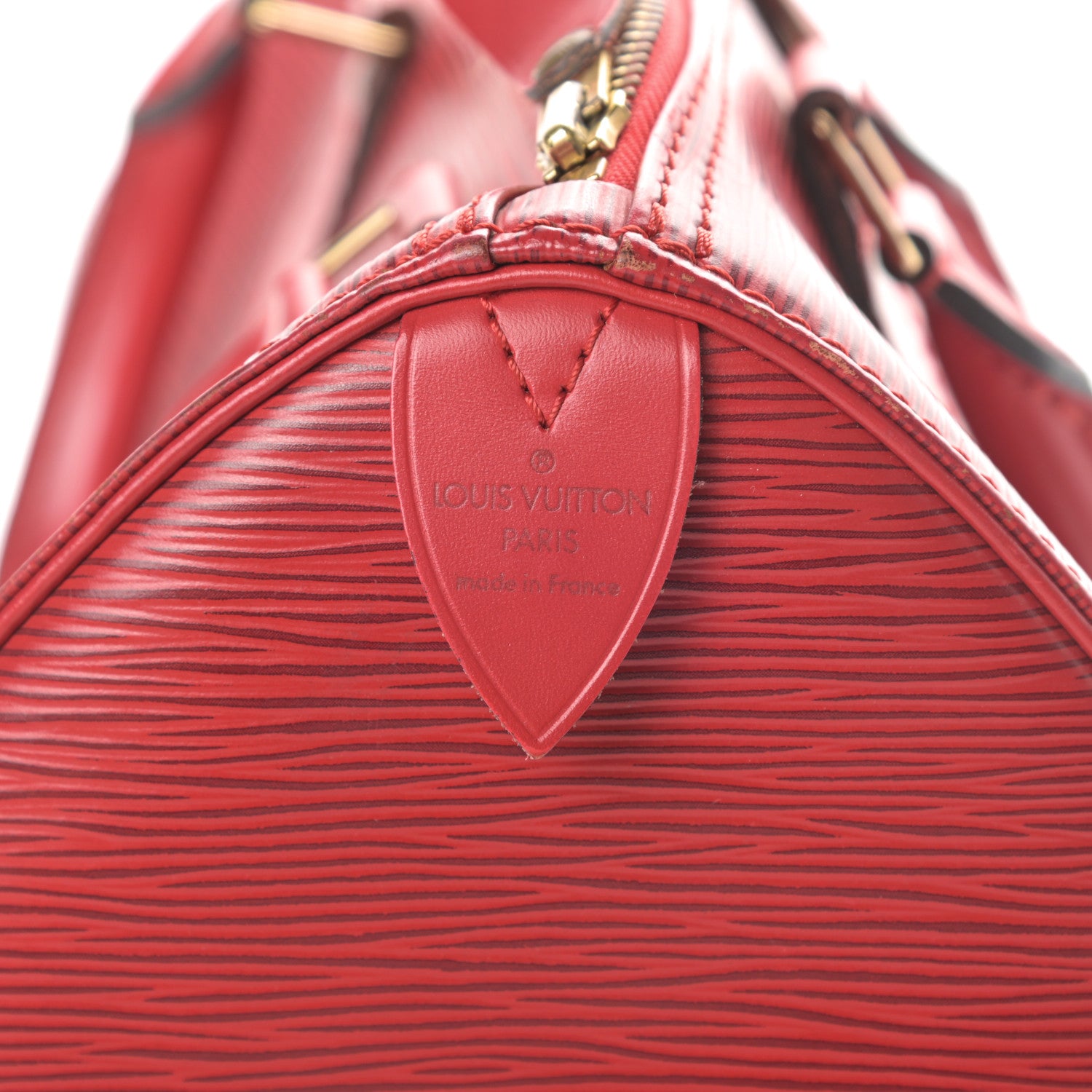 Louis Vuitton Epi Speedy 25 Castillan Red 6 of 17