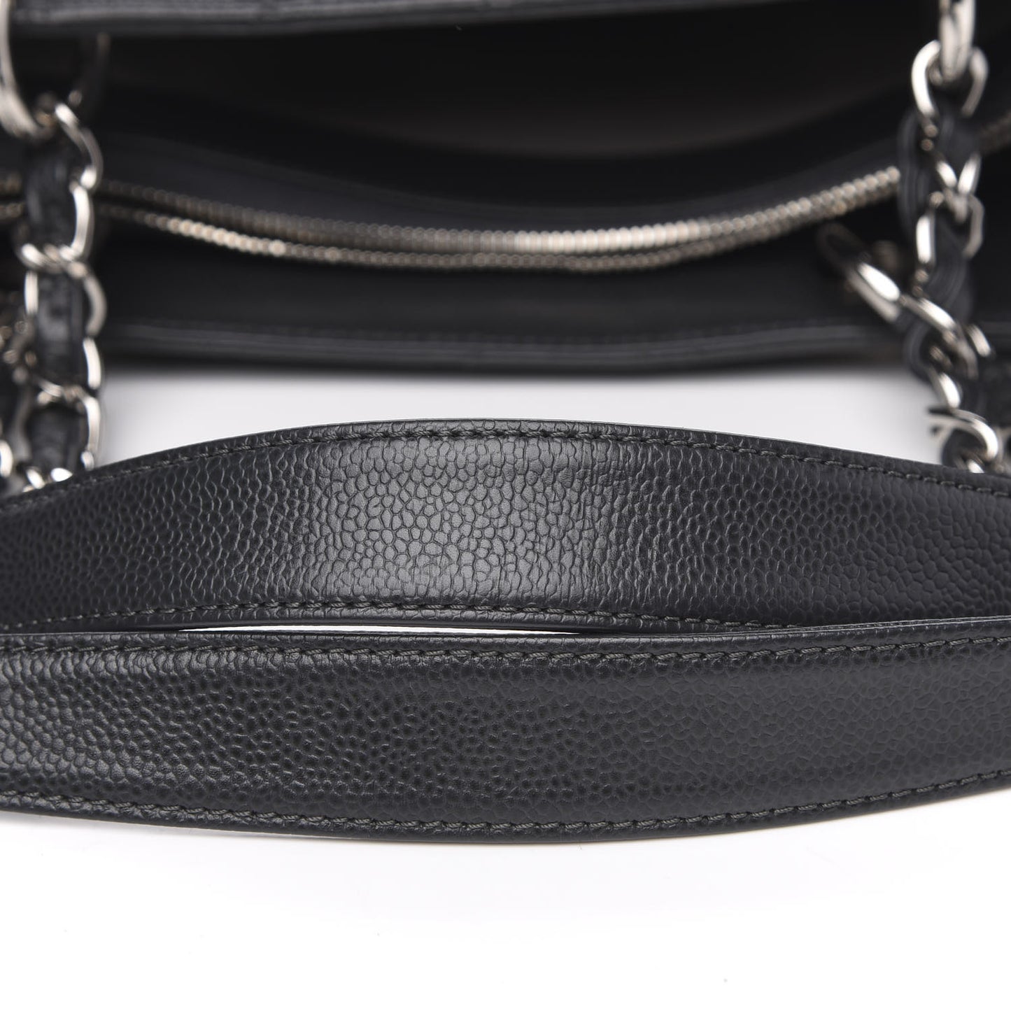Caviar Quilted Grand Shopping Tote GST Black