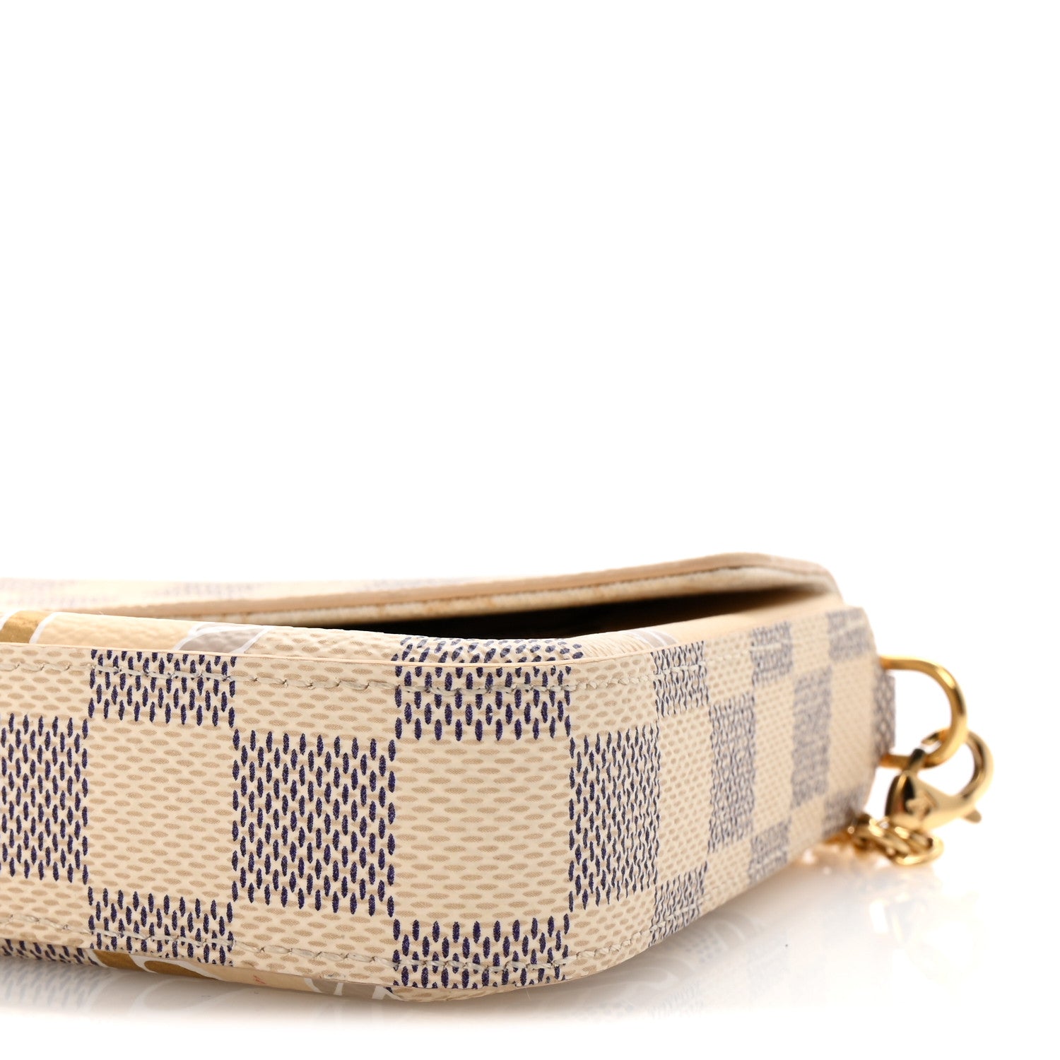 Louis Vuitton Damier Azur Nautical Pochette Felicie Chain Wallet 10 of 10