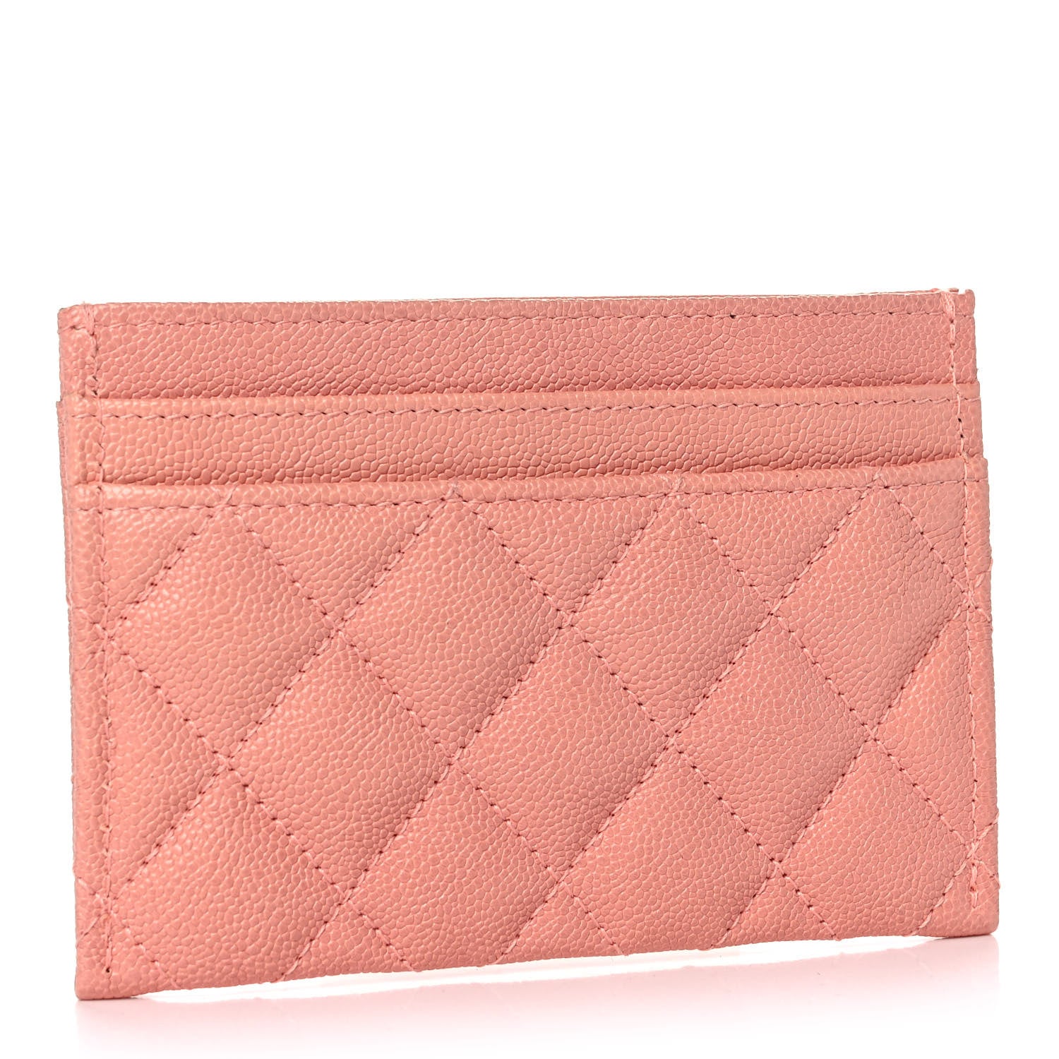 Chanel Caviar Quilted Boy Card Holder Pink 3 of 9