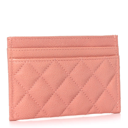 Chanel Caviar Quilted Boy Card Holder Pink 3 of 9