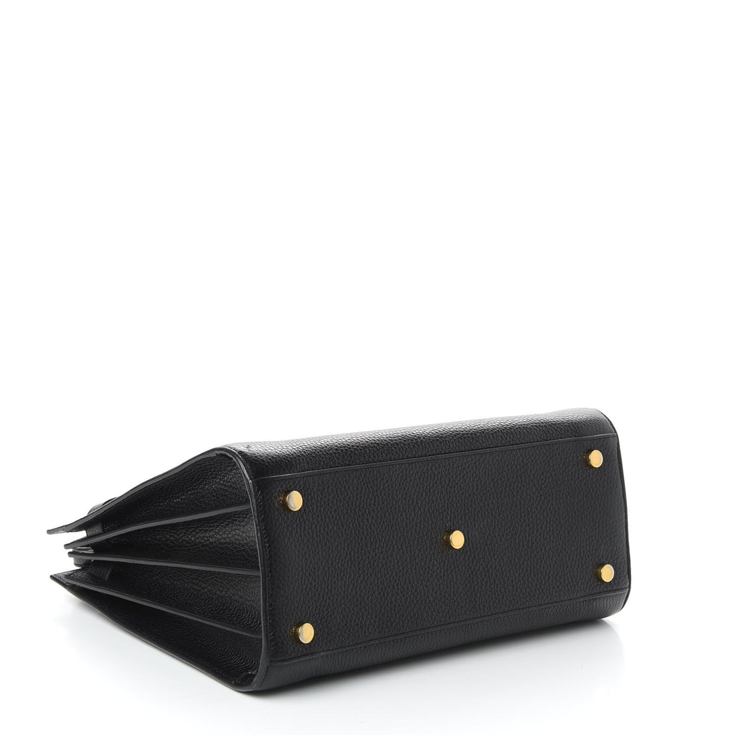 Grained Calfskin Small Sac De Jour Black