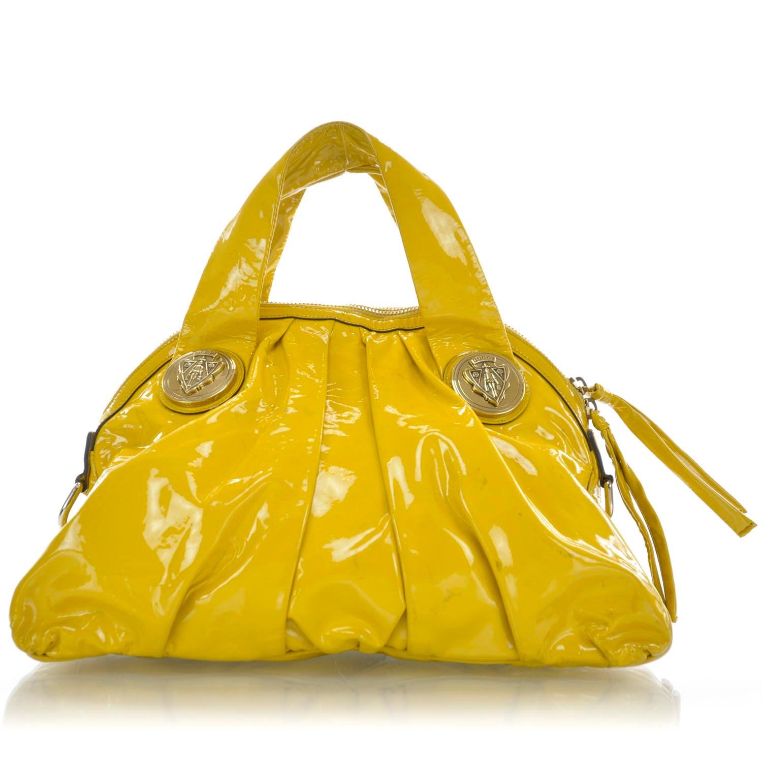 Gucci Patent Leather Hysteria Yellow 1 of 9