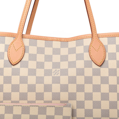 Louis Vuitton Damier Azur Neo Neverfull MM Rose Ballerine 10 of 10