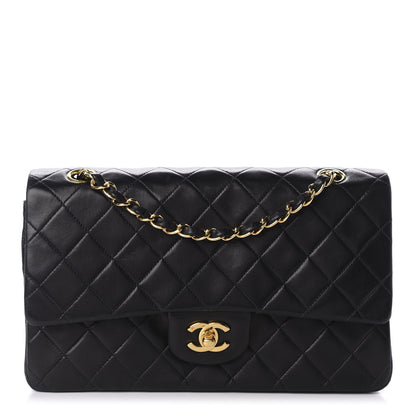 Chanel Lambskin Quilted Medium Double Flap Black 1 of 12