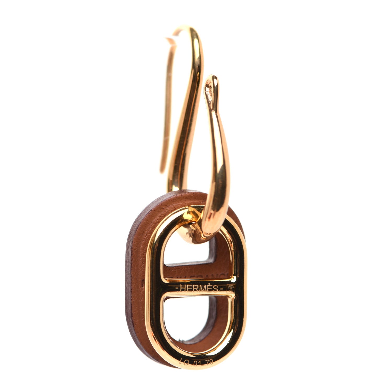 Hermes Swift O'Maillon Earrings Gold 7 of 9