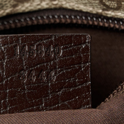 Gucci GG Plus Monogram Web Large Flap Messenger Bag Beige Dark Brown 7 of 13