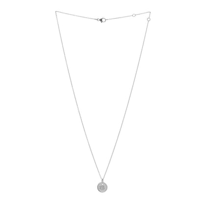 David Yurman 18K White Gold Diamond Initial S Charm Necklace 2 of 4