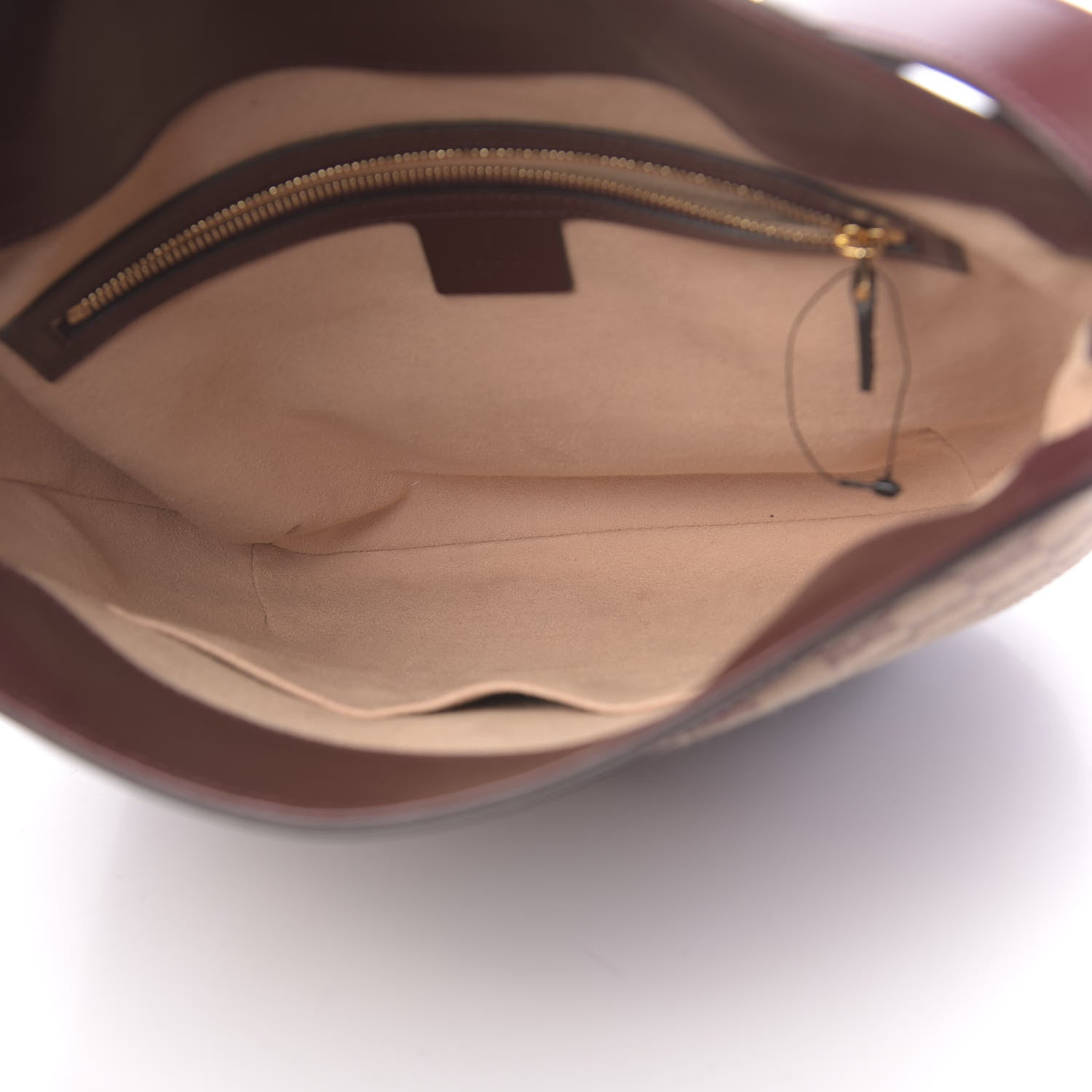 Gucci GG Monogram Calfskin Medium Arli Shoulder Bag Sahara Rubino Chardonnay 5 of 10
